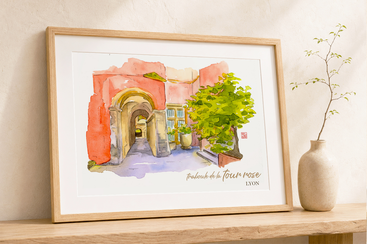 Art print - Traboule de la Tour Rose - Lyon – Image 4